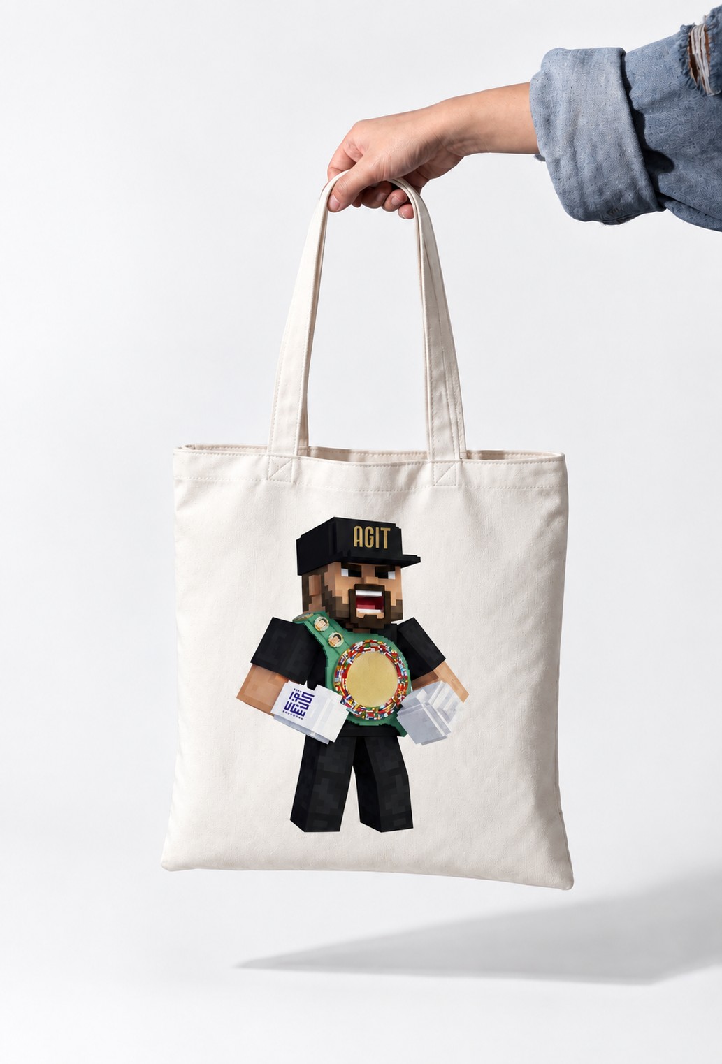 Agit Kabayel - Angry Block Tote Bag