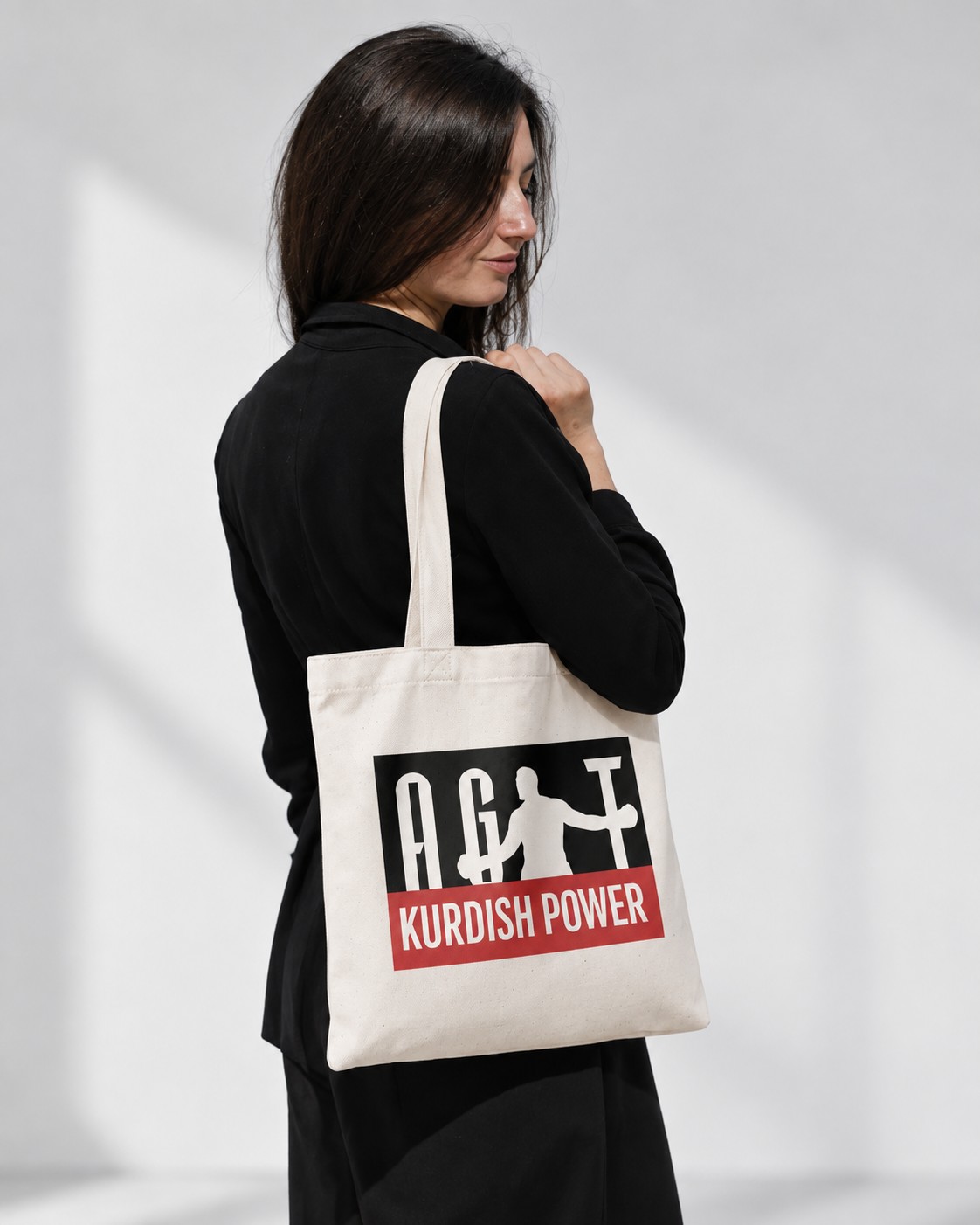 Agit Kabayel - "Kurdish Power" Tote Bag
