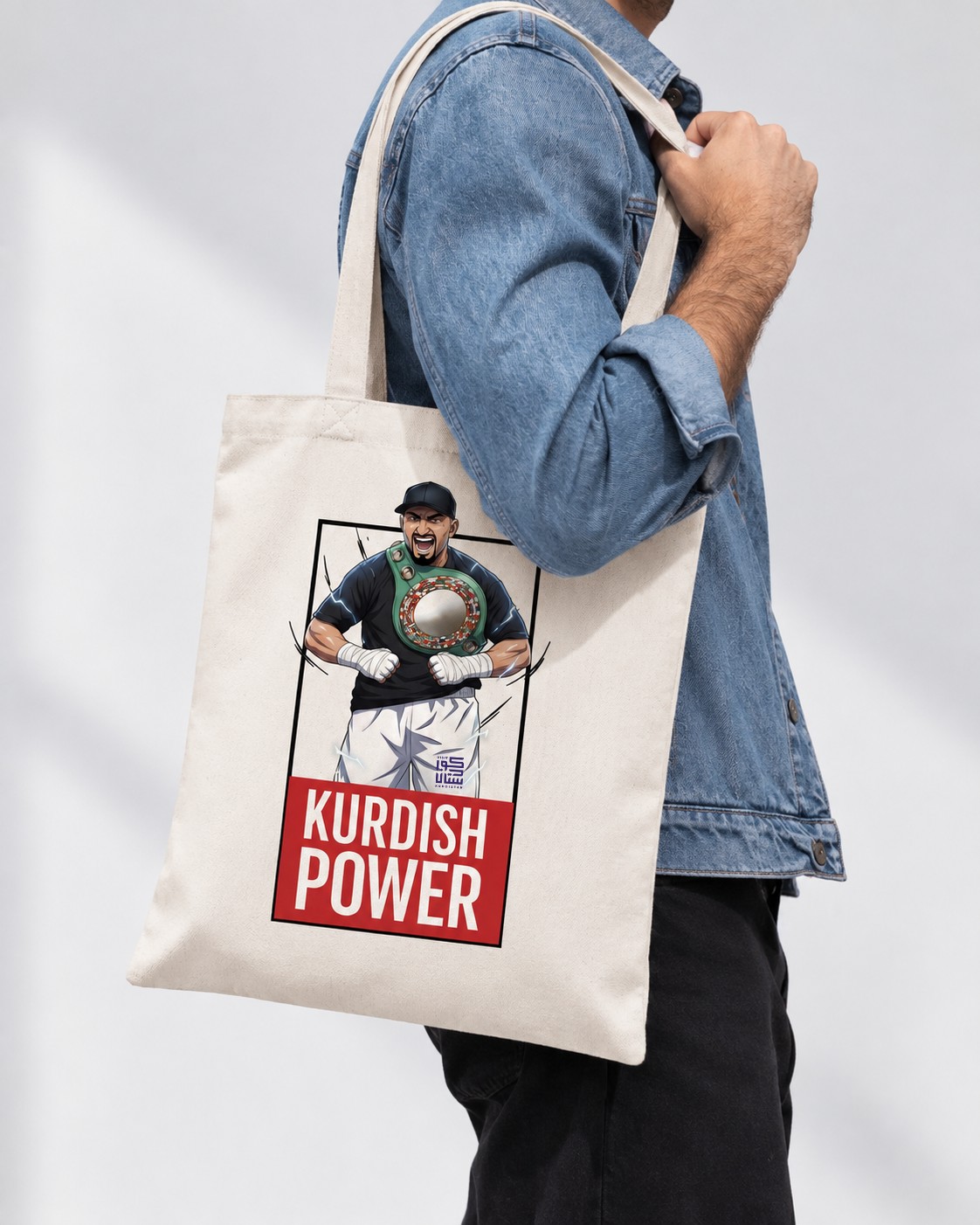 Agit Kabayel - "Kurdish Power" Comic Tote Bag