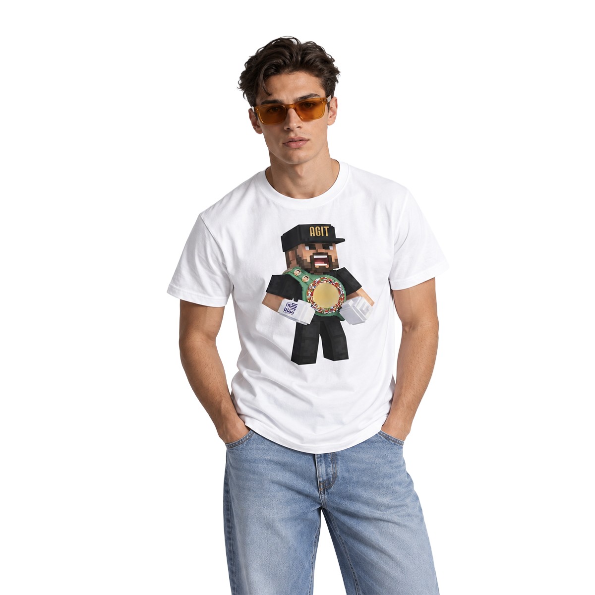 Agit Kabayel - Angry Block Shirt [white]