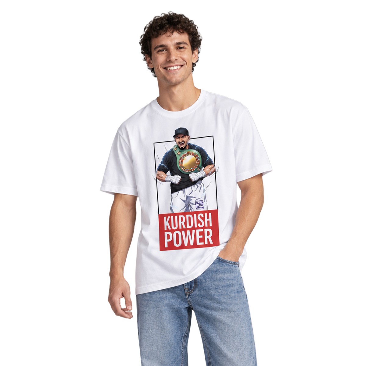 Agit Kabayel - "Kurdish Power" Comic Shirt [white]