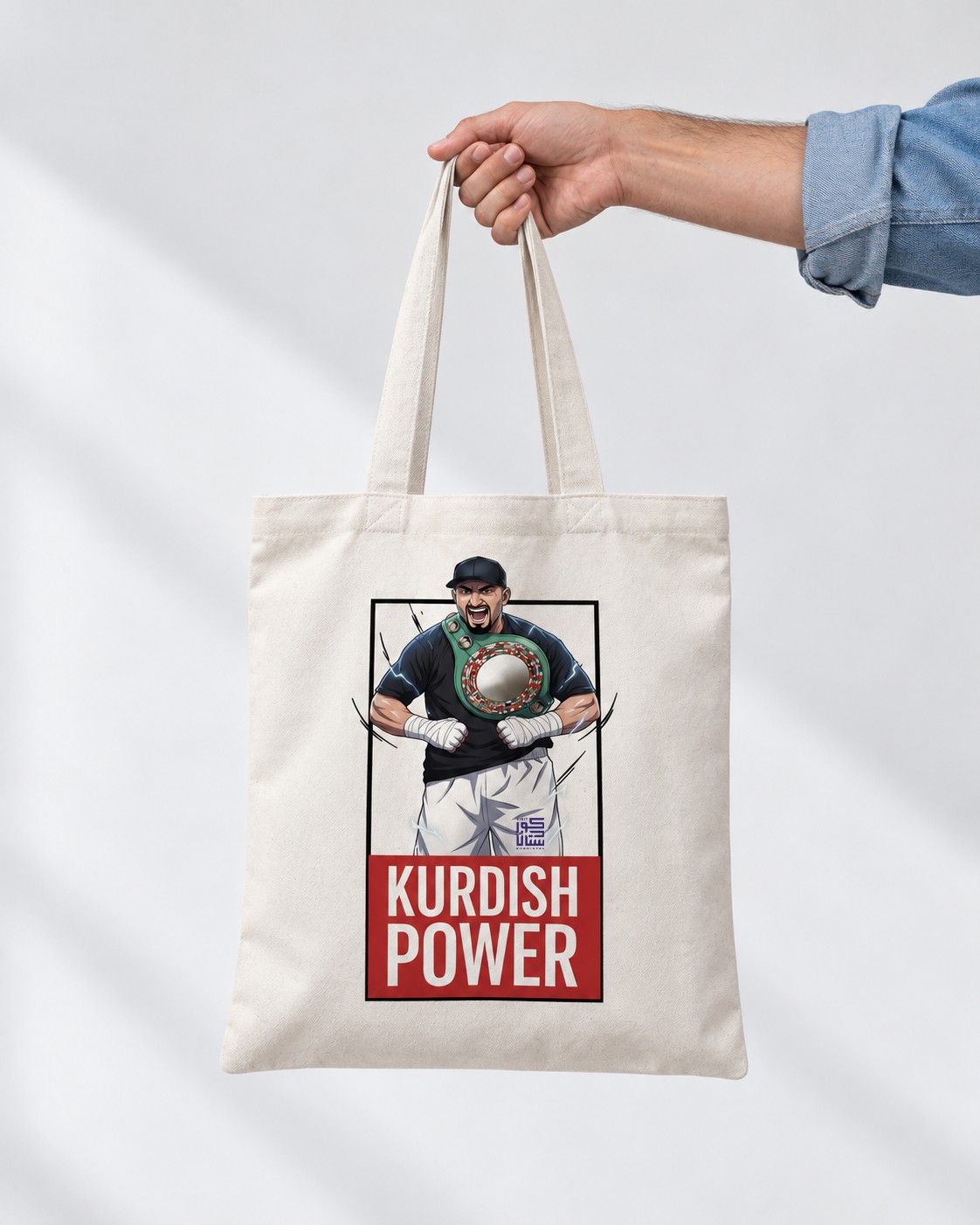 Agit Kabayel - "Kurdish Power" Comic Tote Bag